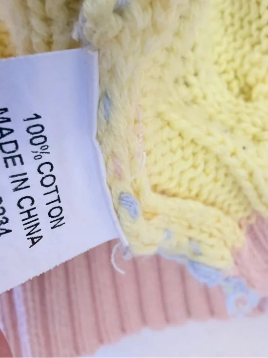 Pastel stripe cable knit vest sweater - Picture 7 of 7